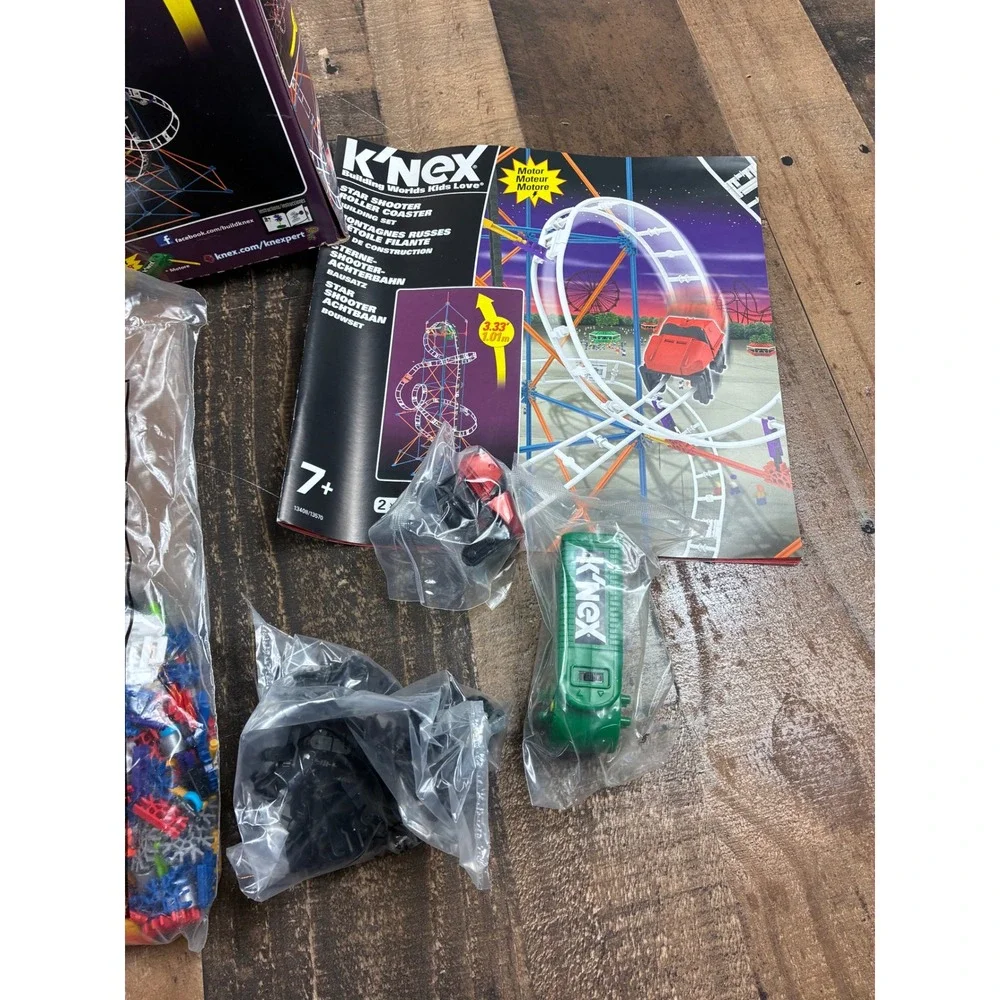 K'NEX Star Shooter Roller Coaster Building Set 13408 Motorized 3.33 Ft‎ Tall